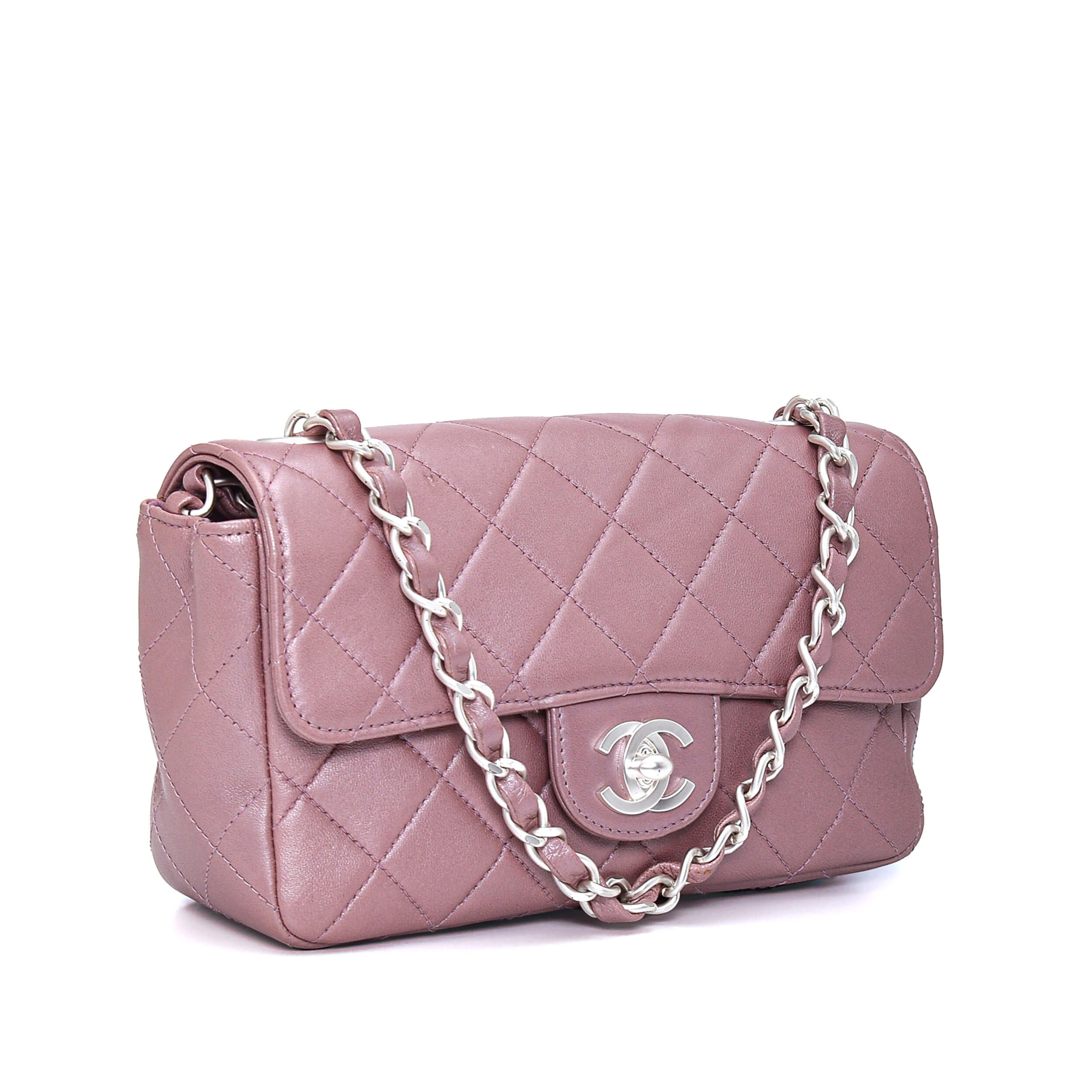 Chanel - Lilac Quilted Lambskin Leather Small Flap Bag